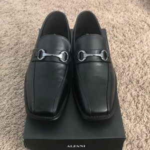 Brand New Alfani men’s black dress shoes